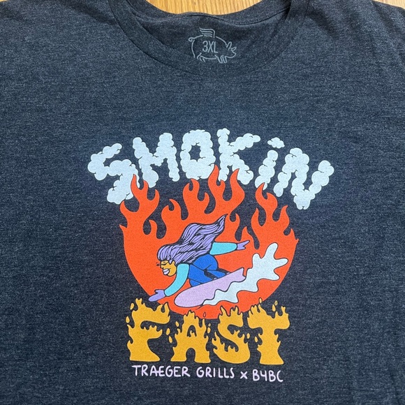 NWOT Traeger T-shirt size 3XL, smokin, fast, Traeger grills, BBQ, grilling - Picture 3 of 3